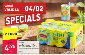 ALDI Lipton Ice Tea Zero aanbieding