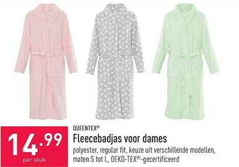 ALDI Fleecebadjas Voor Dames aanbieding
