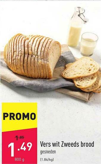 ALDI Vers Wit Zweeds Brood aanbieding