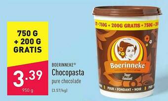 ALDI Chocopasta aanbieding