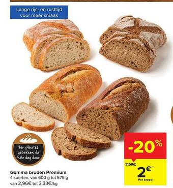 Carrefour Gamma Broden Premium aanbieding