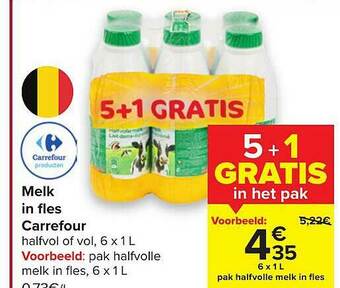 Carrefour Melk In Fles aanbieding