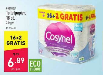 ALDI Cosynel Toiletpapier aanbieding