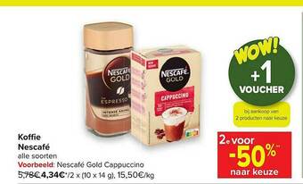 Carrefour Koffie Nescafé aanbieding