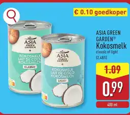 ALDI ASIA GREEN GARDEN Kokosmelk aanbieding