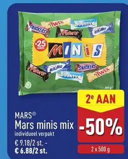 ALDI Mars mars minis mix aanbieding