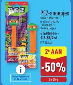 ALDI Pez-snoepjes aanbieding