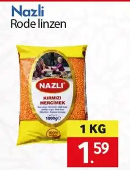 Tanger Markt Nazli Rode linzen aanbieding