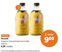Colruyt Nescafé Espresso Concentrated Iced Vanilla 500 ml aanbieding