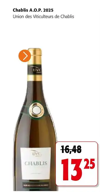 Colruyt Chablis A.O.P. 2025 aanbieding