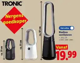 Lidl Bladloze ventilatoren aanbieding