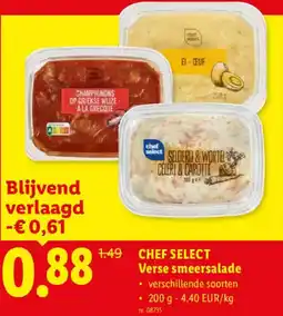 Lidl Chef select Verse smeersalade aanbieding