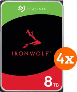 Coolblue Seagate Ironwolf 8To - Lot de 4 aanbieding