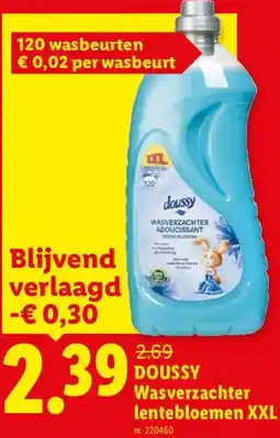 Lidl Doussy Wasverzachter lentebloemen XXL aanbieding