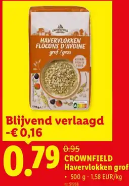 Lidl Crownfield Havervlokken grof aanbieding