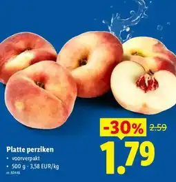 Lidl Platte perziken aanbieding