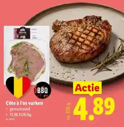 Lidl Côte à l'os varken aanbieding