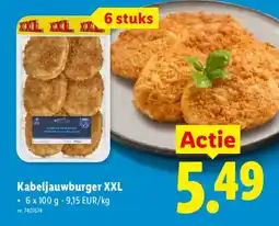 Lidl Kabeljauwburger XXL aanbieding