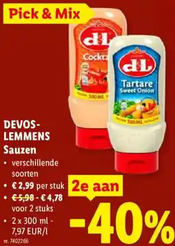 Lidl Devos Lemmens Sauzen aanbieding
