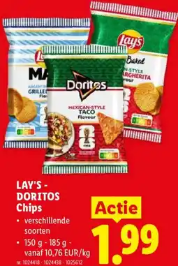 Lidl Lay's - Doritos chips aanbieding