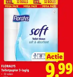 Lidl Floralys Toiletpapier 3-lagig aanbieding