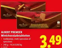 Lidl Albert Premier Minichocoladetabletten aanbieding