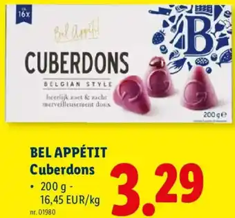 Lidl Bel Appétit Cuberdons aanbieding