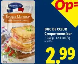 Lidl Duc De Cœur Croque-monsieur aanbieding