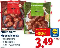 Lidl Chef select Kippenvleugels aanbieding