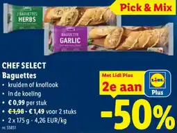 Lidl Chef select Baguettes aanbieding