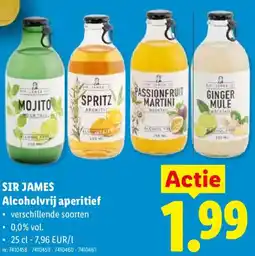 Lidl Sir James Alcoholvrij aperitief aanbieding