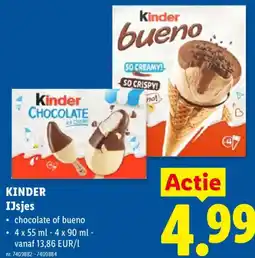 Lidl Kinder IJsjes aanbieding
