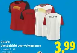 Lidl Crivit Voetbalshirt voor volwassenen aanbieding