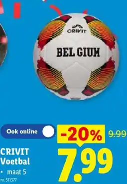 Lidl Crivit Voetbal aanbieding