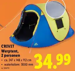 Lidl Crivit Werptent, 2 personen aanbieding