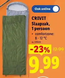 Lidl Crivit Slaapzak, 1 persoon aanbieding