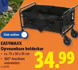 Lidl Easymaxx Opvouwbare bolderkar aanbieding