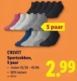 Lidl Crivit Sportsokken aanbieding