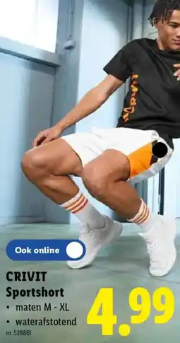Lidl Crivit Sportshort aanbieding
