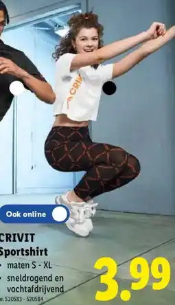 Lidl Crivit Sportshirt aanbieding