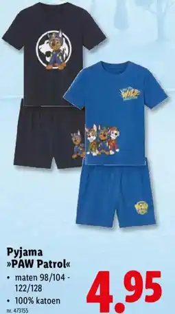 Lidl Pyjama PAW Patrol aanbieding