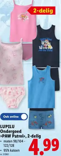 Lidl Lupilu Ondergoed PAW Patrol aanbieding