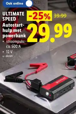 Lidl Ultimate Speed Autostarthulp met powerbank aanbieding