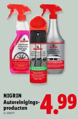 Lidl Nigrin Autoreinigingsproducten aanbieding