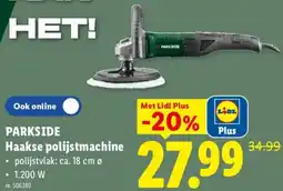 Lidl Parkside Haakse polijstmachine aanbieding