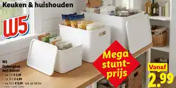 Lidl W5 Opbergbox met deksel aanbieding