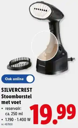 Lidl Silvercrest Stoomborstel met voet aanbieding
