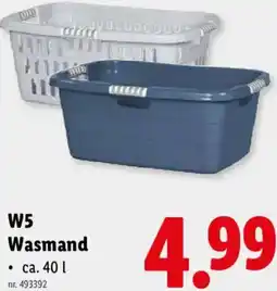 Lidl W5 Wasmand aanbieding