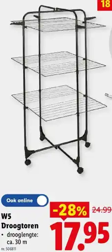 Lidl W5 Droogtoren aanbieding