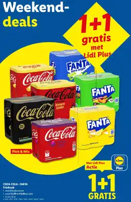 Lidl Coca cola - Fanta Frisdrank aanbieding